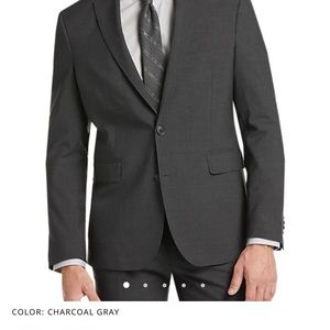 Cole Haan Grand.ØS Charcoal Gray Slim Fit Suit(New)